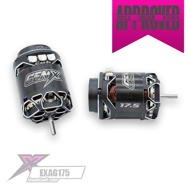 EXAG175SS Exalt Gen-X 17.5T Silver Spec Brushless Motor