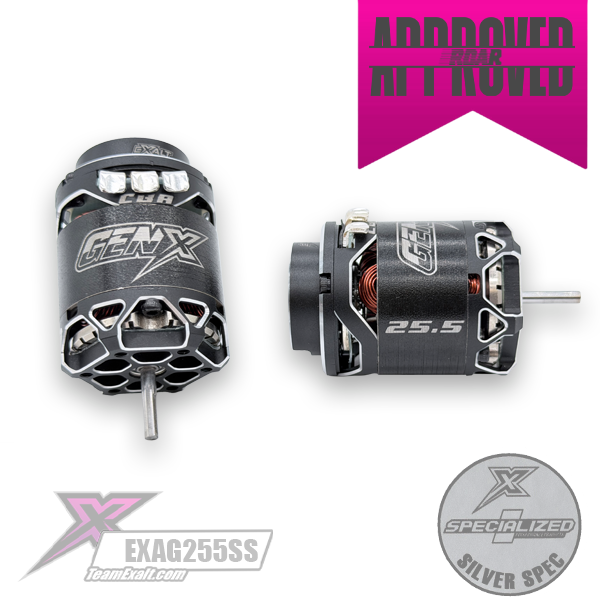 EXAG255SS Exalt Gen-X 25.5T Silver Spec Brushless Motor