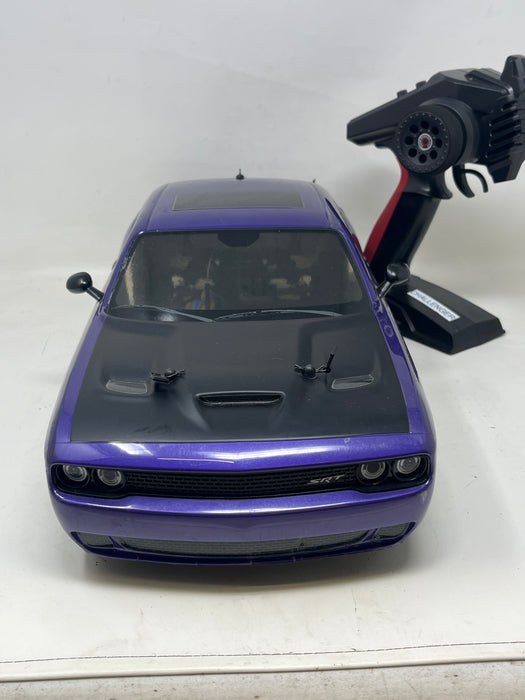 Used 34415T1C Kyosho 1/10 Scale Radio Controlled Electric Powered 4WD FAZER Mk2 FZ02L Series readyset DODGE Challenger SRT Hellcat Plum Crazy Purple