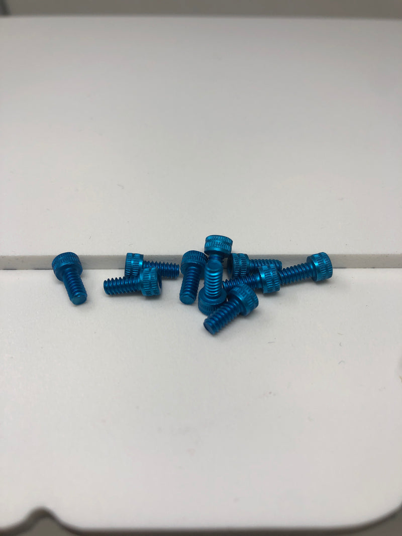 4-40 Aluminum Socket Head Screws 10pcs Blue