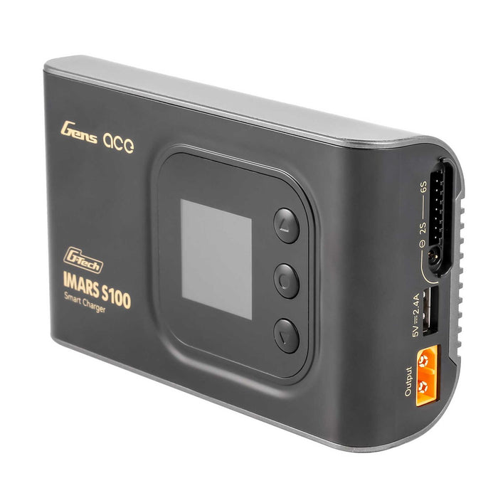 GEAS100-UB Gens Ace IMars S100 G-Tech AC Balance RC Battery Smart Charger-Black