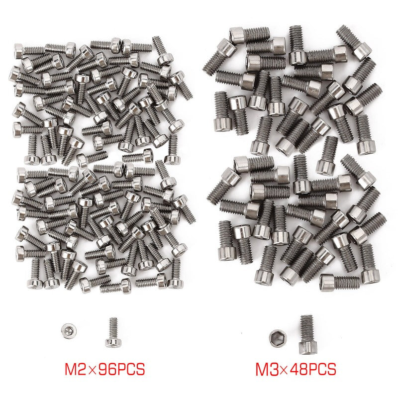 INJORA M2 M3 Metal Screws, 1.9 2.2 Wheel Rims Hexagon Screws For 1/10 RC Crawler