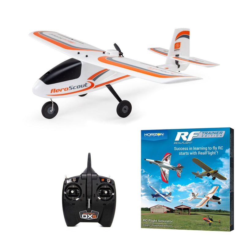 HBZ380002 HobbyZone AeroScout S 2 1.1m RTF Basic with RealFlight, AS3X+ and SAFE