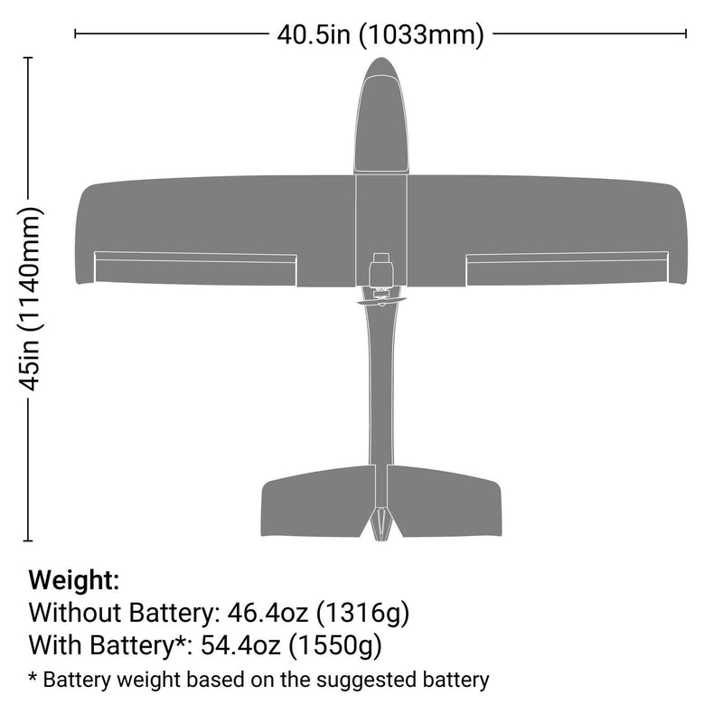HBZ380002 HobbyZone AeroScout S 2 1.1m RTF Basic with RealFlight, AS3X+ and SAFE