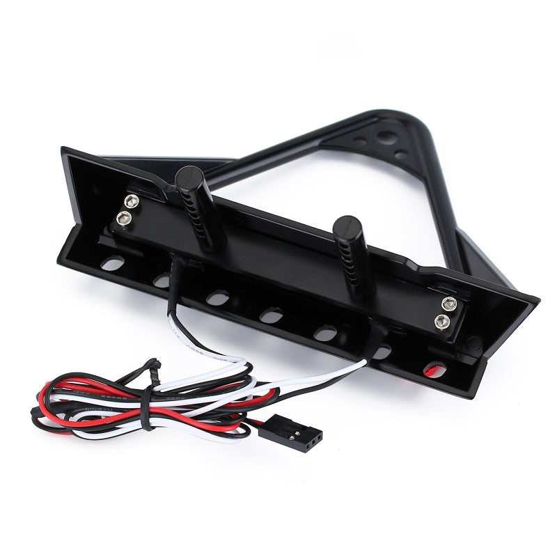 YQB-F35 INJORA Black Metal Front Bumper With Lights For 1/10th Scale RC Crawler