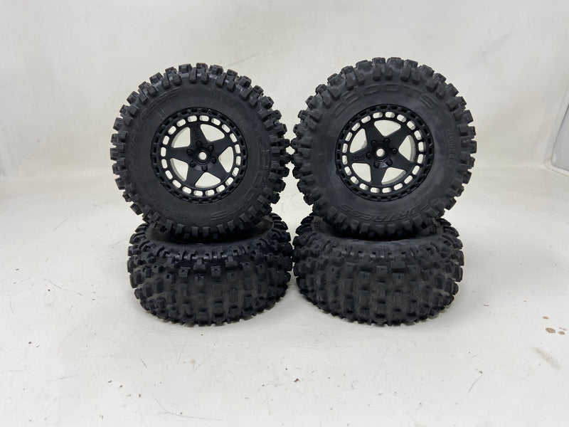 Used Arrma DBOOTS 'FORTRESS SC' Tire Set Glued, Black (4)