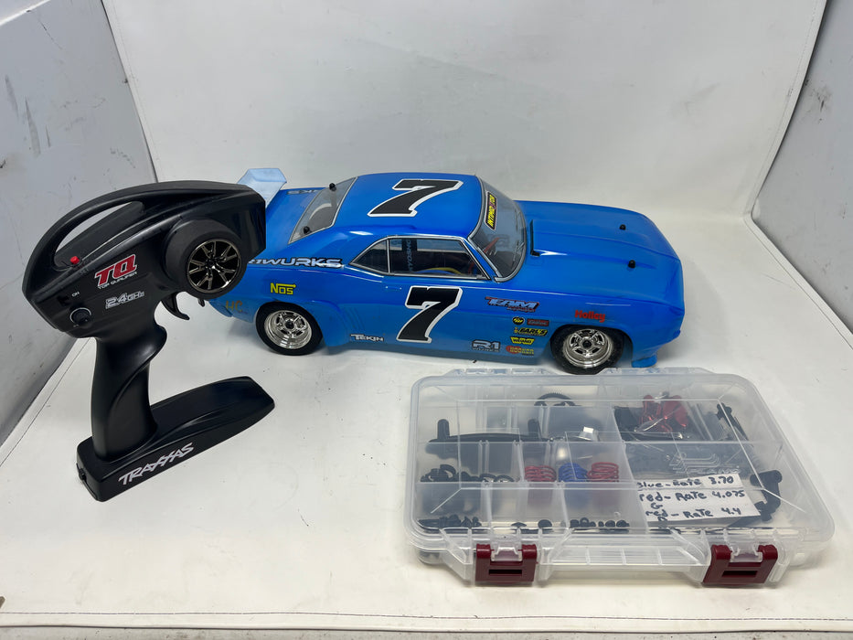 Used 34431T2 Kyosho 1:10 Scale Radio Controlled Electric Powered 4WD FAZER Mk2 FZ02L Series readyset 69 Camaro body