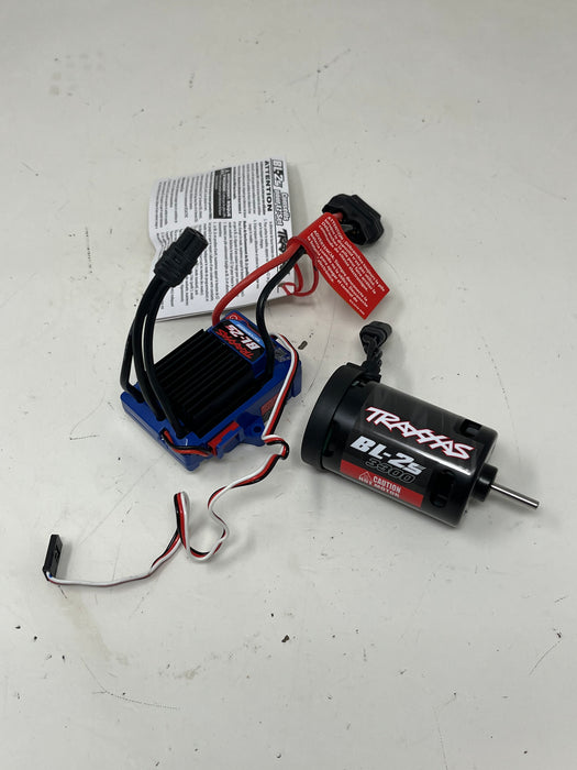 Used Traxxas BL-2s Waterproof Brushless ESC 3383 & 3384 3300kv Motor MINI MAXX/XRT/SLASH NEW TAKE-OFF