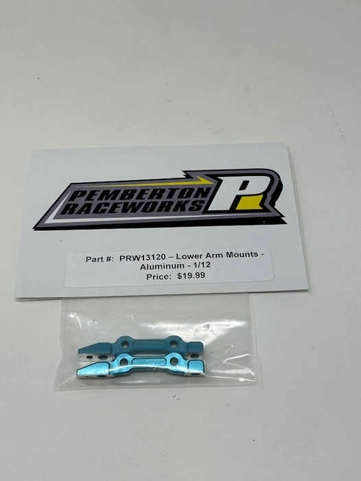 PRW13120 Pemberton Raceworks Lower Arm Mounts - Aluminum - 1/12