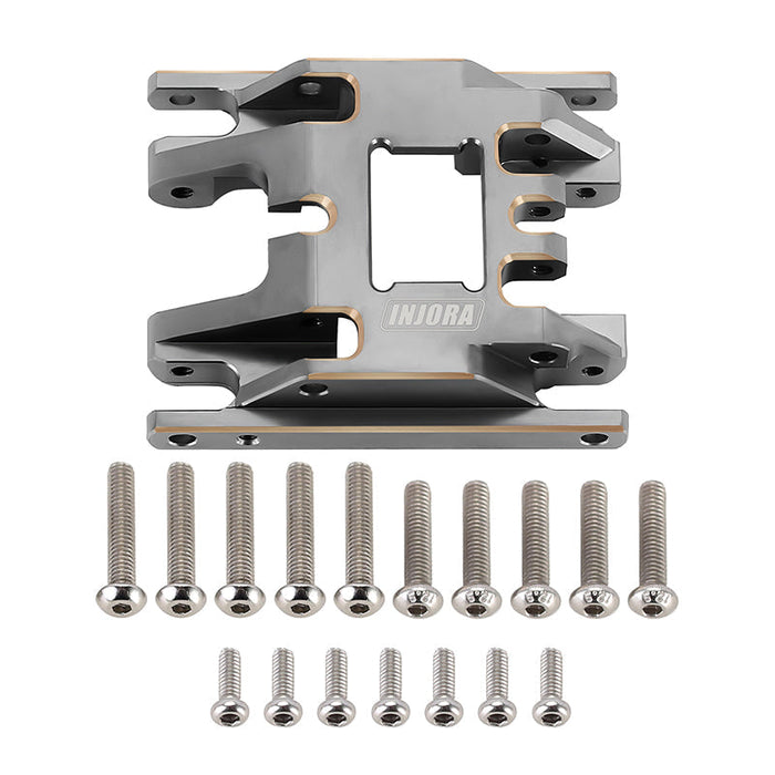4M-67GL INJORA 53g/pcs Brass Skid Plate Transmission Mount for 1/18 TRX4M (4M-67)