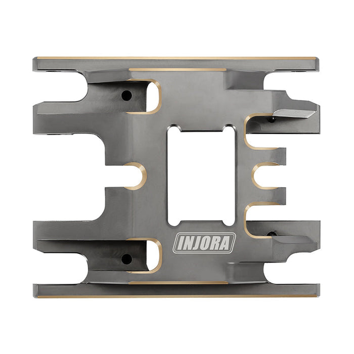 4M-67GL INJORA 53g/pcs Brass Skid Plate Transmission Mount for 1/18 TRX4M (4M-67)