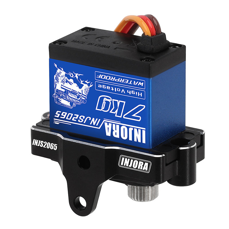 INJS2065-4MBK INJORA 7KG High Voltage Waterproof 2065 Digital Servo with Mount for 1/18 TRX4M