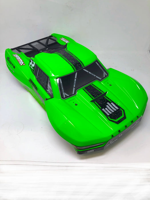 1584 1/10 Clipless Painted Trimmed Body Set with Decals, Green: FURY 2WD