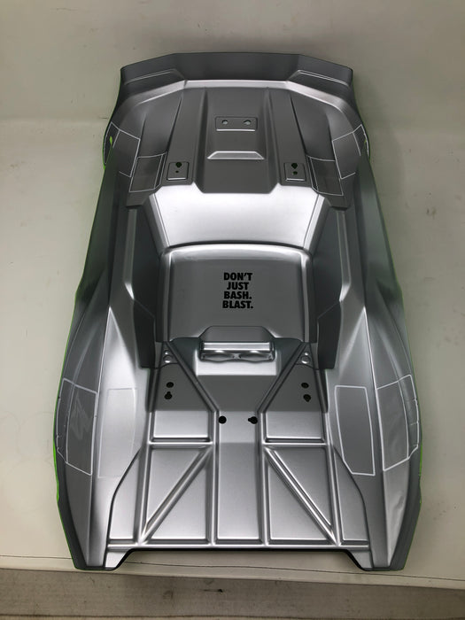 1584 1/10 Clipless Painted Trimmed Body Set with Decals, Green: FURY 2WD