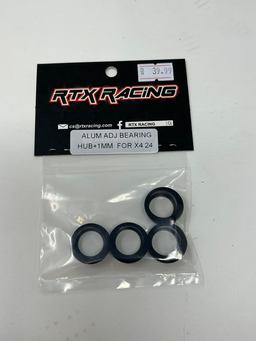 RTX005 RTX Racing Aluminum Adjustable bearing hubs +1mm for X4'24