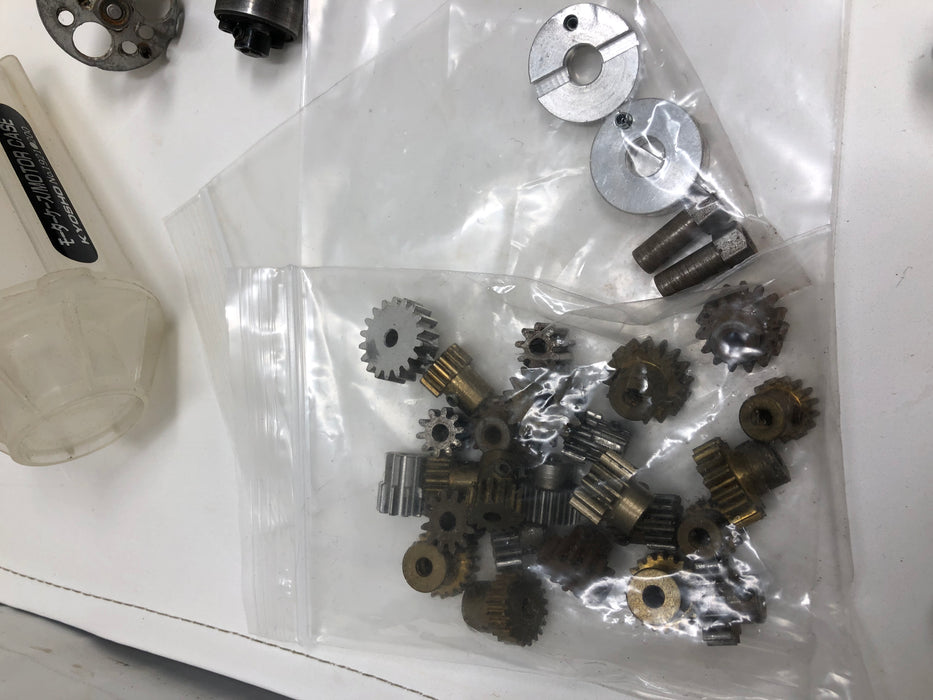 Vintage Rc Car parts lot, believed to be vintage Kyosho parts