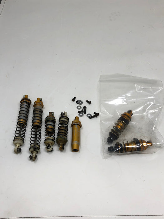 Vintage used Rc10 gold shock lot