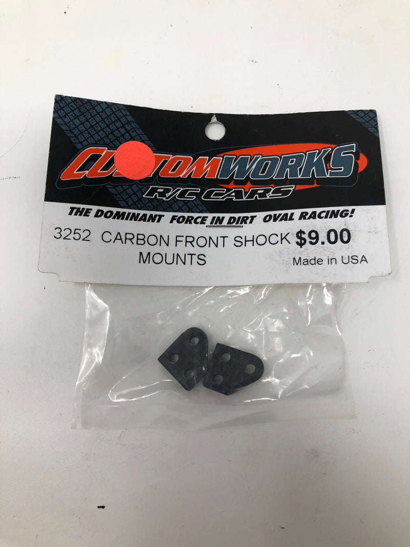3252 Custom Works Carbon Front Shock Mounts