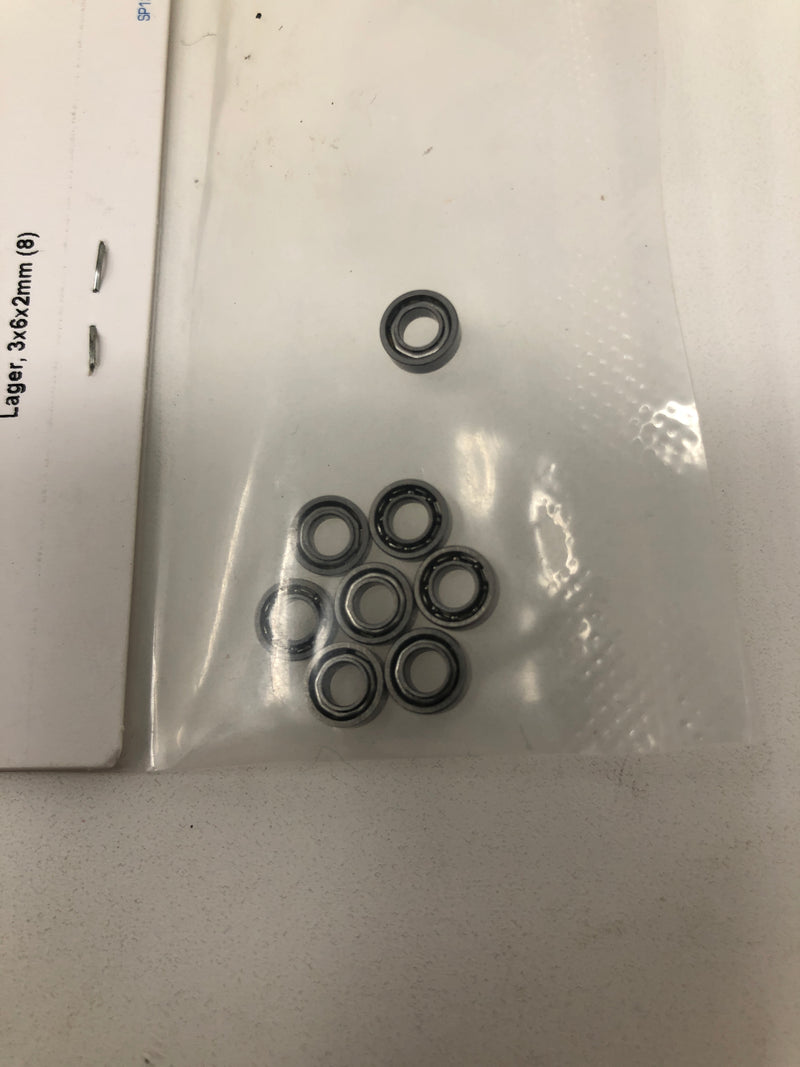 6642 Traxxas Bearings, 3x6x2mm (8)