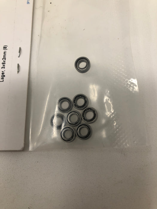6642 Traxxas Bearings, 3x6x2mm (8)