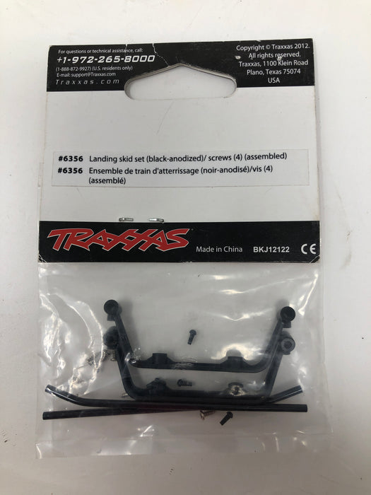 6356 Traxxas Landing Skid Set, Black-Anodized
