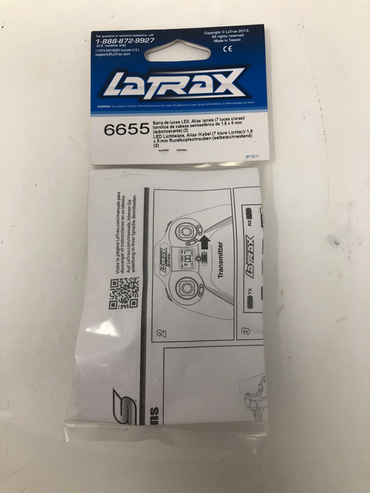 6655 Traxxas LaTrax Alias LED Light Bar 7 Clear Lights Self-Tapping