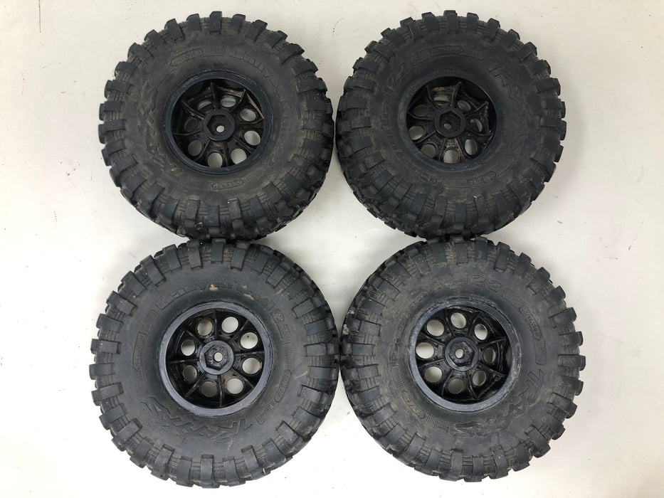 TRX4 Traxxas High Trail Wheels & Tires, 5.3X2.2, Chrome (x4 - Used)