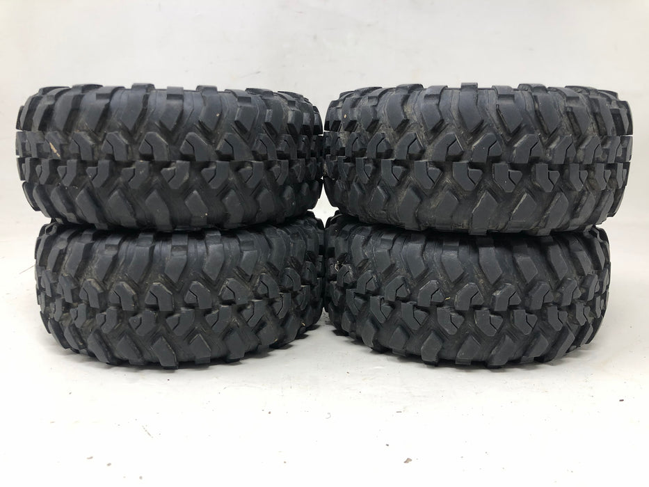 TRX4 Traxxas High Trail Wheels & Tires, 5.3X2.2, Chrome (x4 - Used)