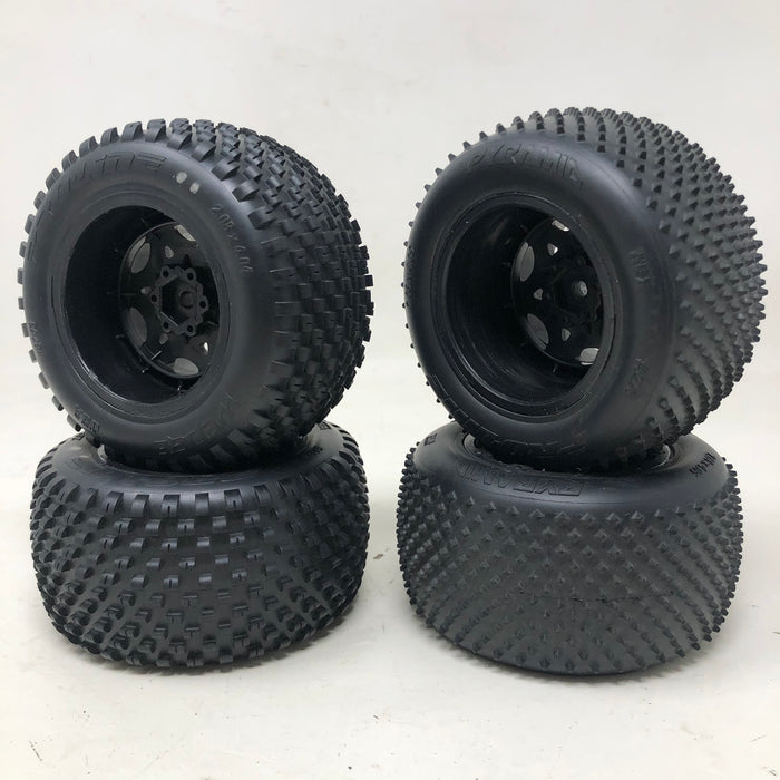 Traxxas Rustler Pro-Line Front + Rear Wheels & Tires (x4 - Used)