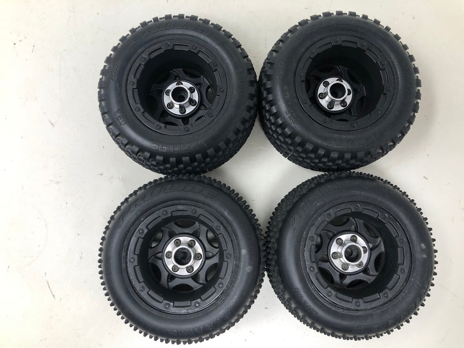 Traxxas Rustler Pro-Line Front + Rear Wheels & Tires (x4 - Used)
