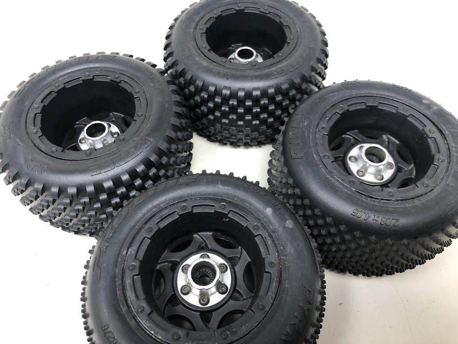 Traxxas Rustler Pro-Line Front + Rear Wheels & Tires (x4 - Used)