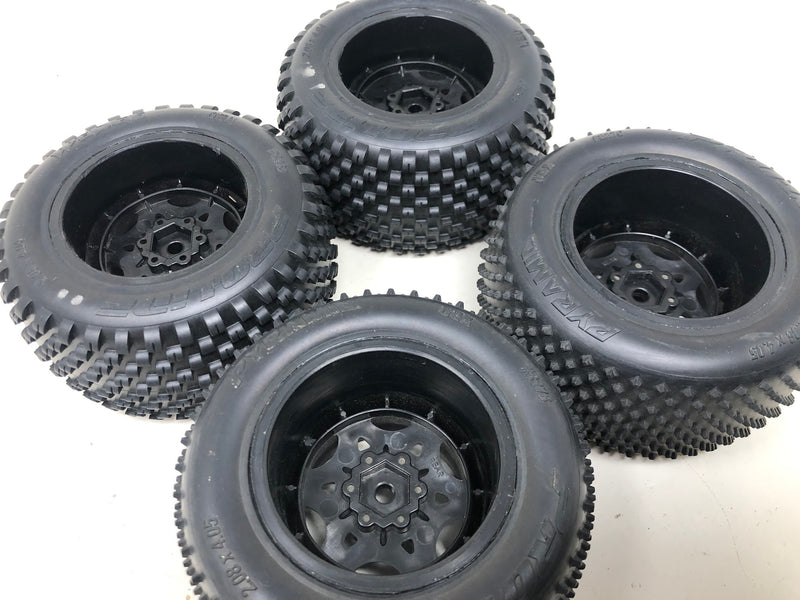 Traxxas Rustler Pro-Line Front + Rear Wheels & Tires (x4 - Used)
