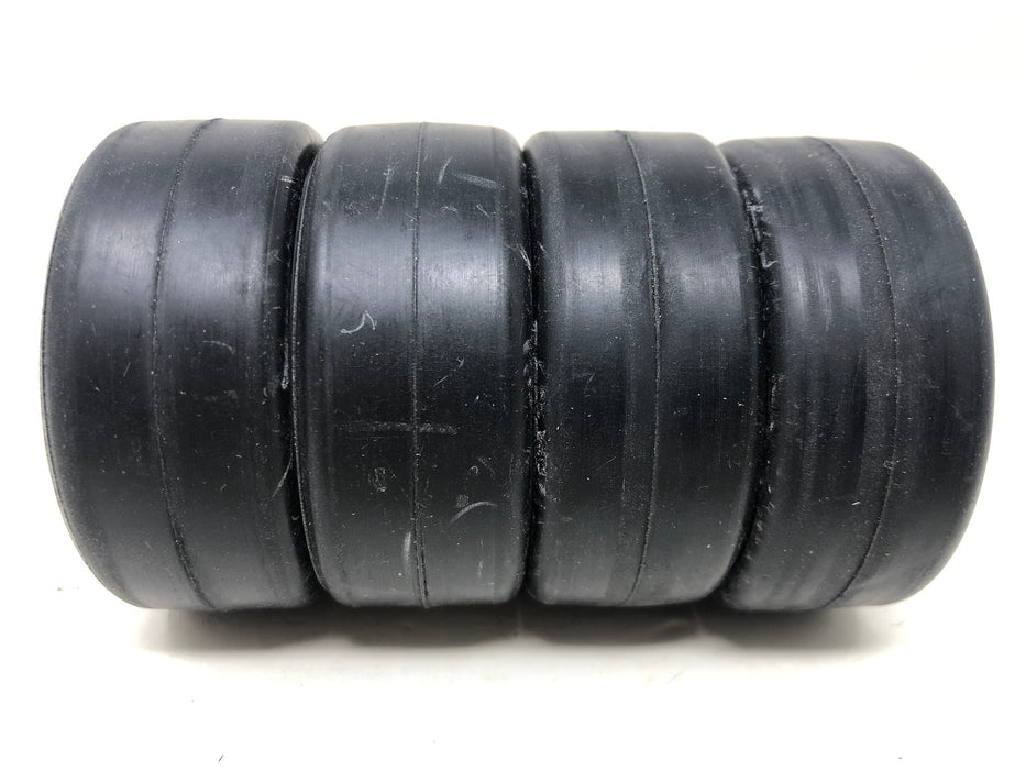 Gravity RC Touring Car Wheels & Tires, 12mm Hex, 1/10, White (x4-Used)