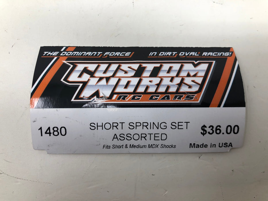 1480 Custom Works Assorted 1.25" Short Spring Set (x20-Open Box)