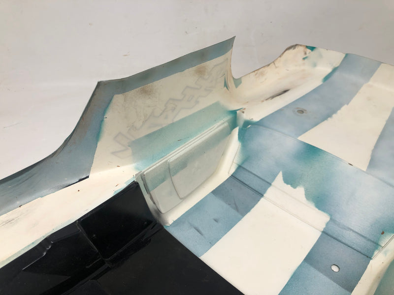 Traxxas Slash Short Course Truck Body, White + Teal, Custom Painted (Used)