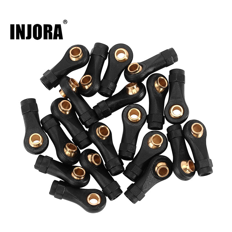 4M-59 INJORA 20Pcs Plastic Rod Ends With Brass Pivot Balls For INJORA TRX4M Links, 1/18th Scale