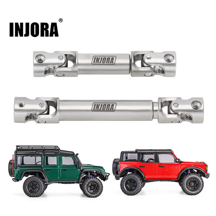 INJORA Stainless Steel Drive Shafts For 1/18 TRX4M (4M-18)