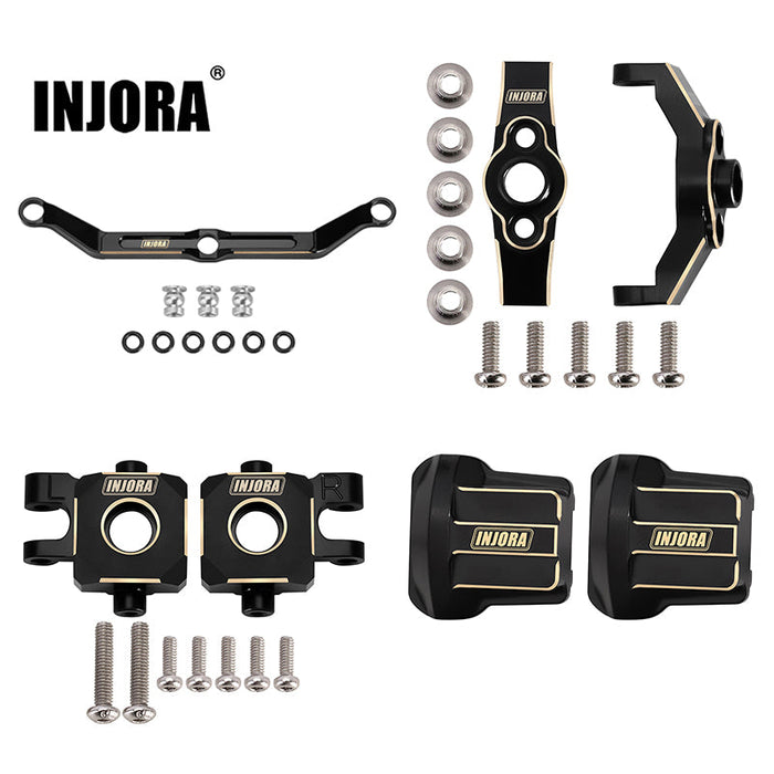INJORA Black Brass Upgrade Parts Set For 1/18 TRX4M 4M-01456BK
