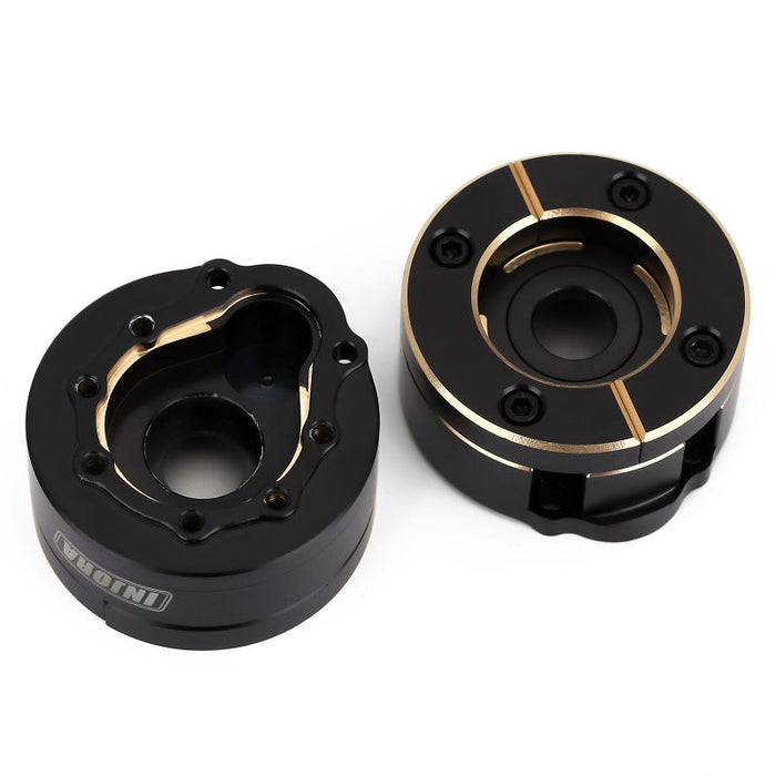 TRX4-8251E-BK INJORA 129g/pcs Black Brass Counterweight Outer Portal Drive Housing #8251 for TRX-4 TRX-6