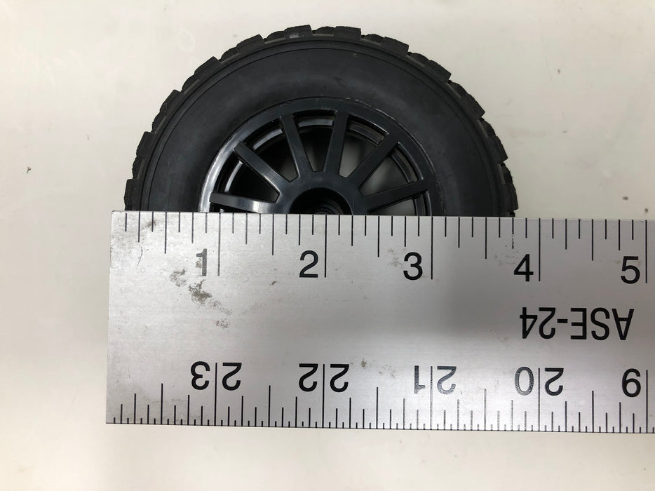 7473T Traxxas 1/10 Gravel Pattern Premounted Rally Tires w/ Black Wheels (x4-Used)