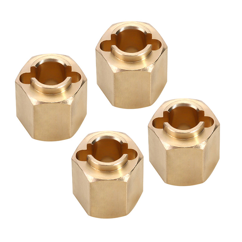 4M-02-7 INJORA 4PCS 7mm Brass Wheel Hex Hub Extenders For 1/18 TRX4M (4M-02)