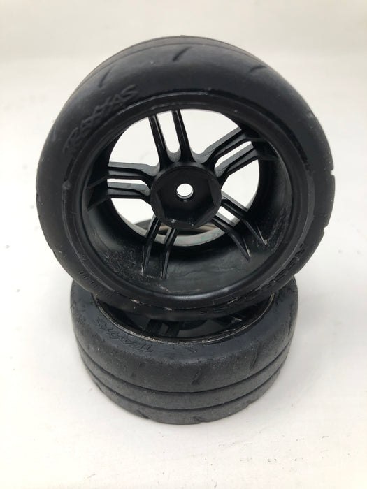 8375 Traxxas 1/10 4-Tec 1.9" Response Tires w/ Black Chrome Split-Spoke Wheels