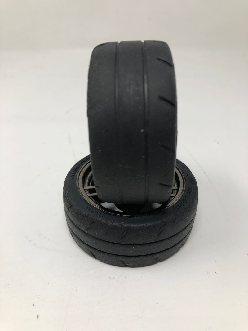 8375 Traxxas 1/10 4-Tec 1.9" Response Tires w/ Black Chrome Split-Spoke Wheels