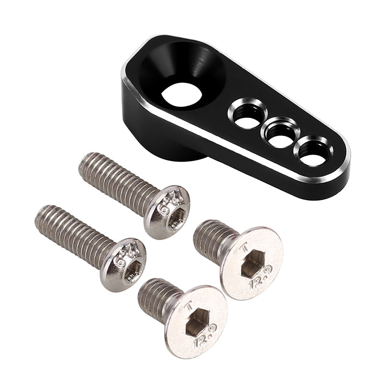 INJORA 25T Aluminum Servo Arm Horn For 1/18 TRX4M Stock Servo (4M-12), Black