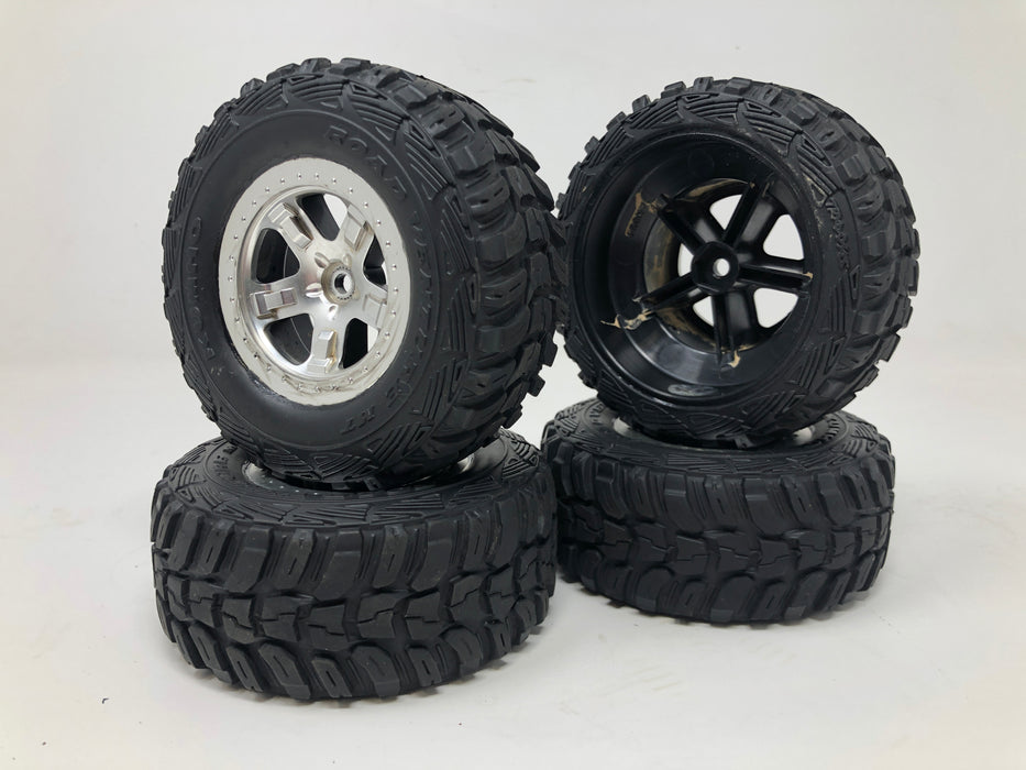 Traxxas 1/10 Slash 2WD 12T Mudboss Used Kuhmo Tire Set. Good Condition