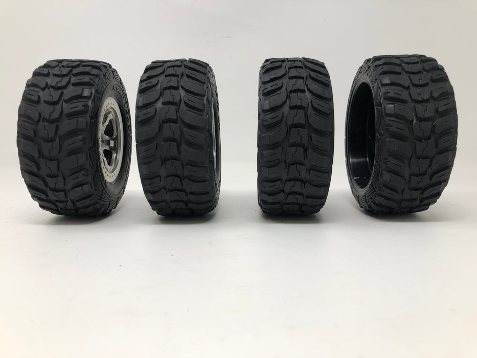 Traxxas 1/10 Slash 2WD 12T Mudboss Used Kuhmo Tire Set. Good Condition