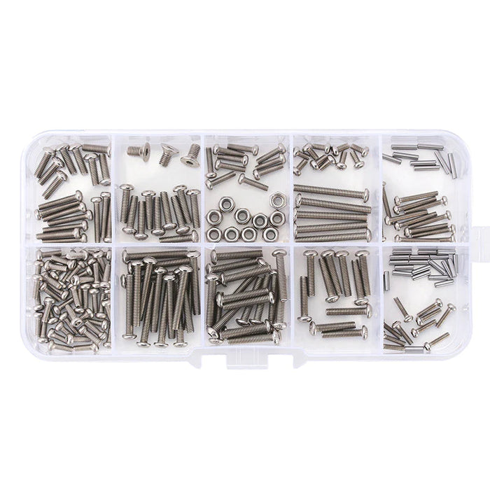 INJORA M1.6 M2 M2.5 Grade 12.9 Stainless Steel Hex Screws Nuts Hardware Kit For 1/18 TRX4M (4M-15)
