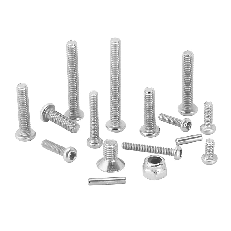 INJORA M1.6 M2 M2.5 Grade 12.9 Stainless Steel Hex Screws Nuts Hardware Kit For 1/18 TRX4M (4M-15)