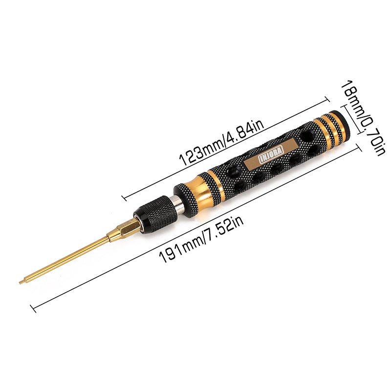 Tool-LSD35 INJORA 6-In-1 Hex Screwdrivers Nut Drivers Quick Change RC Tool Kit For FCX24 SCX24 AX24
