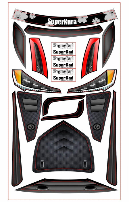 SR-04-015 SuperRad SuperKura 1/12 GT12 body (.015)